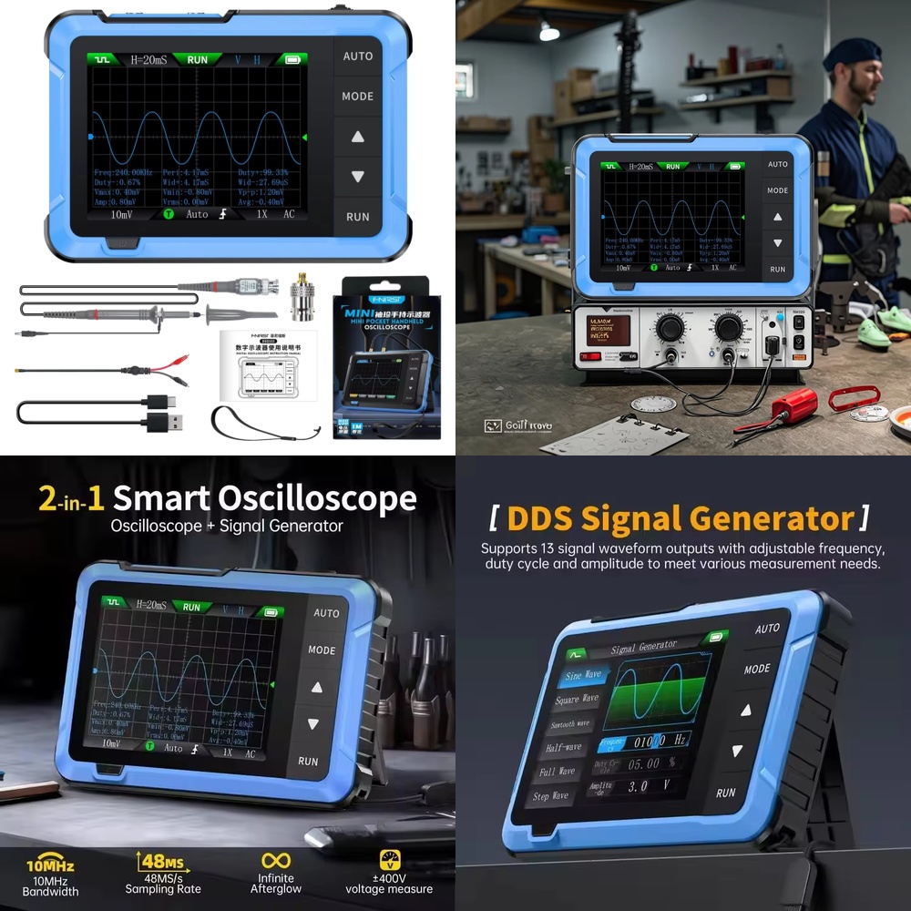 Портативный цифровой осциллогр – обзор и цена Electronics Repair Tool