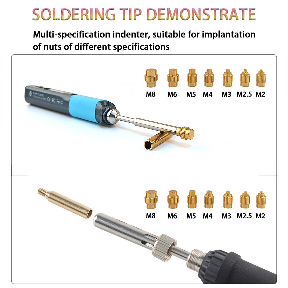 Набор термоплавких гаек TS/T65 – обзор и цена Electronics Repair Kit With Soldering Iron